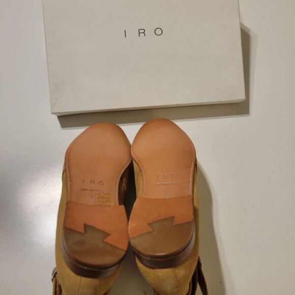 $800 IRO PARIS NEW suede leather European boots like Saint Laurent box + dustbag - Picture 8 of 10